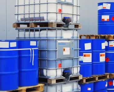 liquid and powder chemicals