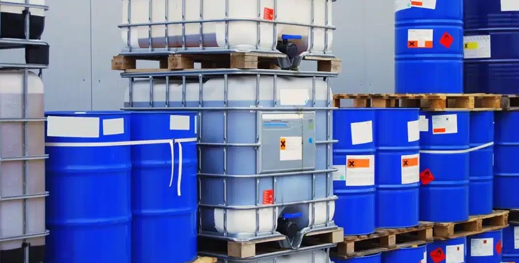 liquid and powder chemicals