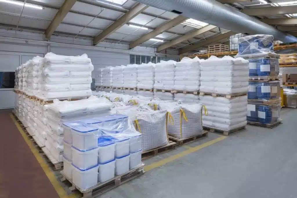 liquid and powder chemicals