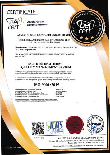 QUALITY MANAGEMENT SYSTEM CERTIFICATE
