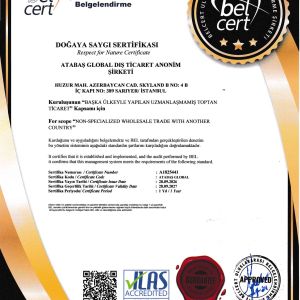 Respect for Nature Certificate