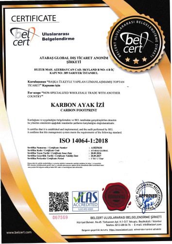 CARBON FOOTPRINT CERTIFICATE