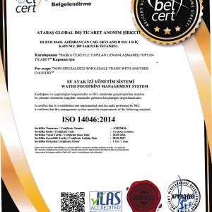 Water Footprint Management System Certificate